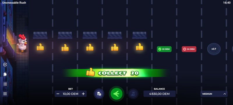 Image: Découvrez l'Extrême de l'Uncrossable Rush : Un Jeu de Hasard Inédit en Ligne